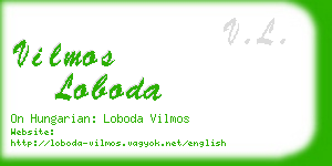 vilmos loboda business card